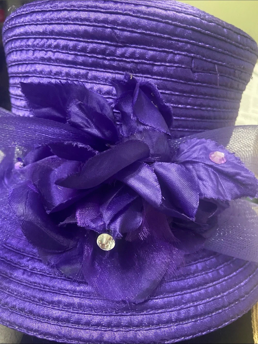 Cute Purple Dress Hat / Church Hat